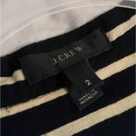 J.Crew Crew Ivory & Black Striped Button Up Sleeveless Tank Top Shirt Size 2 Photo 4