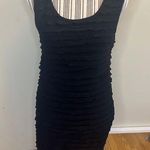 Atmosphere  Black Ruffle Layered Tiered Cocktail Party Dress Size 10 Photo 0