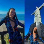 Louisa Ballou Helios Double Layer Mesh Dress Night Blooming Flower Size Medium Blue Photo 11