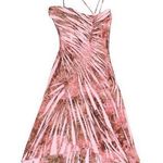 y2k vintage fairy core pink ruched cinched asymmetrical midi dress by kitty Size L Photo 0