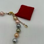 New Kenneth Jay Lane 2009 Inaugural Simulated Pearl Necklace Original Box Pastel Photo 2