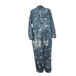 Lee NEW Women's Denim Splatter Union-Alls Coverall Great Fog Sz Large Zip Front Photo 3