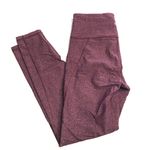 Athleta Salutation Stash Pocket Rainwater Tight Leggings Burgundy Photo 0