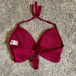 Mossimo Supply Co Wine Red Halter Bikini Top Photo 2