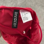 Divided Red Velvet Bodysuit Photo 3