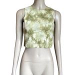 Aerie  Green Tie Dyed Ribbed Crop Top Photo 1