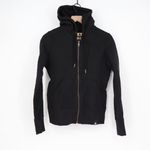 American Giant Black Cotton Full Zip Hoodie Women's XS Made in USA Photo 1