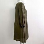 Anthropologie Entro Dress SMALL Bohemian Boho Green criss Cross Neck Photo 5