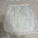 Yoins White Lace Skirt Photo 0