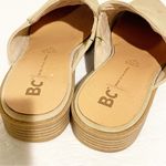 BC Footwear BC Size 7 Tan Vegan Faux Leather Slip on Mule Loafer Photo 4
