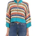 Free People Make Me Happy Cropped Sweater XS Photo 1
