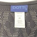 Dotti, bathing suit cover up, see thru black lace, draw string waist, sz‎ 2X Photo 1