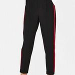 Bershka Black and Red  Sporty jogger trouser pants Size XS Photo 0