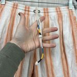 Faherty Womens Pants Small Cotton Topanga Clementine Serape Raw Hem Stripe Gauzy Photo 7