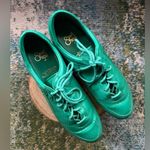 Vintage Sport Steps green faux leather #24 tie tennis shoes, size 9B Photo 2