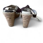 Michael Kors Zebra Print Espadrilles Wedge Ankle Strap High Heels Size: 6 Photo 3