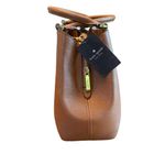 Kate Spade "LENA" SATCHEL BAG WARM GINGER BROWN PEBBLED LEATHER NWT Photo 2