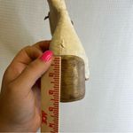 Esquivel | Elegant‎ Cream Ankle Boots with Wooden Heel 8 White Photo 8