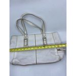 Kenneth Cole White Large Leather Shoulder Bag Photo 5