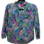 Lilly Pulitzer  Sherida Top in Borealis Blue How Do You Like Me Prowl Tiger Photo 2