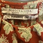 Scotch & Soda Women's Paradise Cove Rust Floral Mini Dress Size 3 (Large) Photo 4