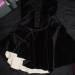 House Of CB  Marilla Black Velvet Dress medium tall Photo 3