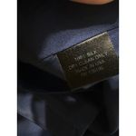 Emerson Thorpe Navy Blue 100% Silk Sleeveless Tie Front Cropped Blouse Top S Photo 6