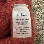 Lulus pink fuzzy strapless tube crop top size S Photo 4