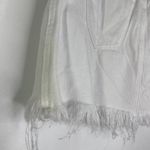 Sanctuary White Denim Frayed Zipper Detail Mini Jean Skirt Women's Size 24 Photo 4