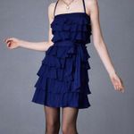 Anthropologie New Va Et Vien x BHLDN  Blue Tiered Twirler Dress Size 14 Photo 0
