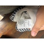 American Eagle Gingham Mini Skirt Size Large | Blue & White Check Linen Blend Photo 4