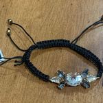 Juicy Couture  B-Gem Stone Black Braided Friendship Bracelet Photo 0