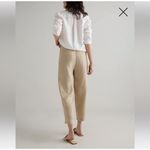 Quince  100% European Linen Pants in Driftwood Tan Cropped Women's Size Large Photo 2