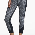 Fabletics  Sydney Capri Heather Grey Tao Print/Black XL NWT #756 Photo 0