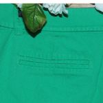 J.Crew Shorts Womens Size 8 Green Flat Chino Cotton Casual 3" Inseam 34" Waist Photo 2