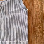 pastel light purple v neck ribbed cropped tank top Size M Photo 12