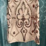 Vvm Curve Formal Dress. Size Medium. Rose Gold. Sheer Top. NWT. Has Stretch Gold Photo 2