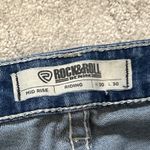 Rock & Roll Jeans Womens 30x30 Mid Rise Riding Western Rodeo Cowgirl Bootcut Blue Size 30 Photo 3