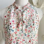 Kate Spade Floral Ruffle Peplum Sleeveless Blouse Photo 1