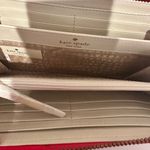 Kate Spade Neda Daycation Zip Wallet in Coral Red Turquoise Blue Trellis Tile Photo 6