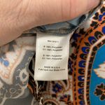 Clover Canyon Black & Blue Paisley Print Sleeveless Blouse Photo 2