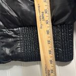 Steve Madden Convertible Puffer Jacket Vest M Black Shiny Wet Look Y2K 90s Cyber Photo 4