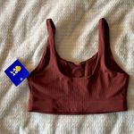 JoyLab  Rust Red Ribbed Athletic Bra NWT / size small Photo 1