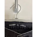 Old Navy  Jeans Womens 6 Tall 6T Low-Rise Boyfriend Straight Black Distressed Photo 2