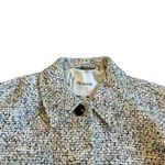 Madewell Button-Front Jacket Tweed Black White Textured Blazer Size 6 Women's Photo 2