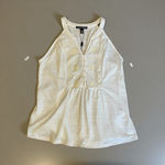 Cable & Gauge Women’s  White Sleeveless Floral Embroidered Top Size S Photo 1