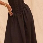 House Of CB NWOT  Lova Black Corset Maxi Ball Gown Dress sz M Photo 0
