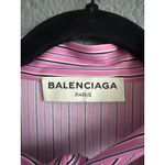 Balenciaga  Paris Demna Gvasalia 2017 Runway Pinstripe Lavallière Top size 42 Photo 2