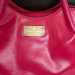 Kate Spade  HOT PINK LEATHER TOTE PURSE W/DUSTER Photo 2