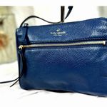 Kate Spade  Jackson Street Pebbled Leather Top Zip Crossbody Hand Bag Sapphire Photo 5